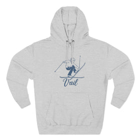 Premium Vail, Colorado Vintage Snow Ski Hoodie - 0
