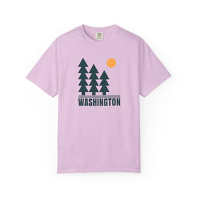 Buy orchid Washington T Shirt, Comfort Colors Cotton 100% Cotton Trees Tee