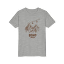 Bend, Oregon Youth T-Shirt — Vintage Gondola Ski Mountain Tee-3