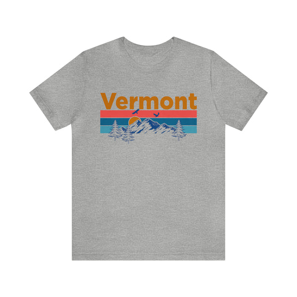 Vermont T-Shirt - Mountain Sunset Unisex Vermont Shirt