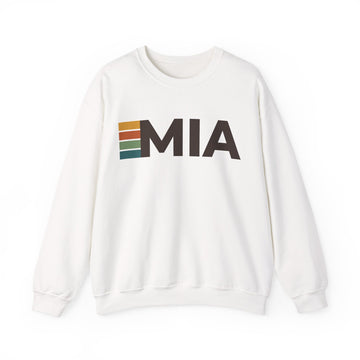 Miami, Florida MIA Retro Stripe Sweatshirt
