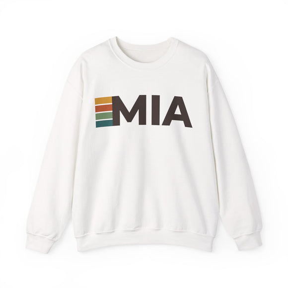 Miami, Florida MIA Retro Stripe Sweatshirt