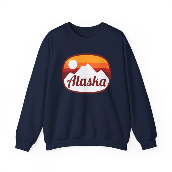 Alaska Sweatshirt - Unisex Retro Ombre Alaska Crewneck Sweatshirt