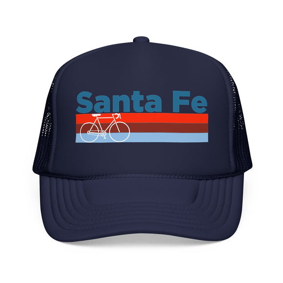 Santa Fe, New Mexico Trucker Hat - Foam Santa Fe Bike Cap