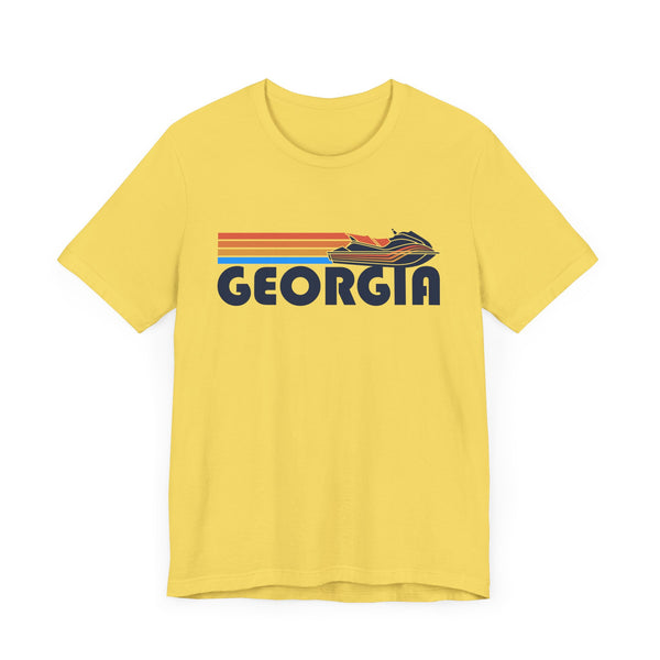 Georgia T Shirt - Retro Jetski PWC Graphic Georgia Tee