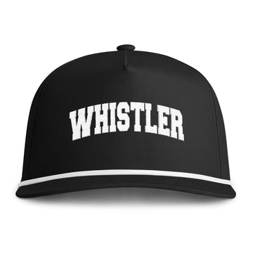 Buy black Whistler, Canada Embroidered Rope Hat - Vintage Sunwashed Rope Cap, Comfort Colors