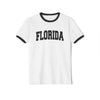 Florida Cotton Ringer Graphic Tee - Unisex Florida T Shirt, Vintage Style Tee, Men's/Women's Tee