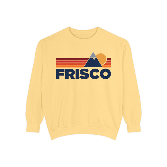 Frisco, Colorado Mountain Stripes Sweatshirt | Comfort Colors - 100% Cotton