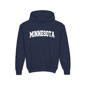 Buy navy Minnesota Youth Hoodie - Kids Minnesota Hooded Sweatshirt