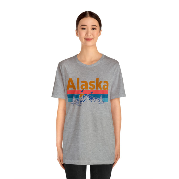 Alaska T-Shirt - Mountain Sunset Unisex Alaska Shirt