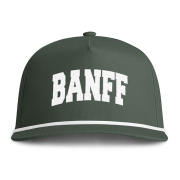 Buy moss Banff, Canada Embroidered Rope Hat - Vintage Sunwashed Rope Cap, Comfort Colors
