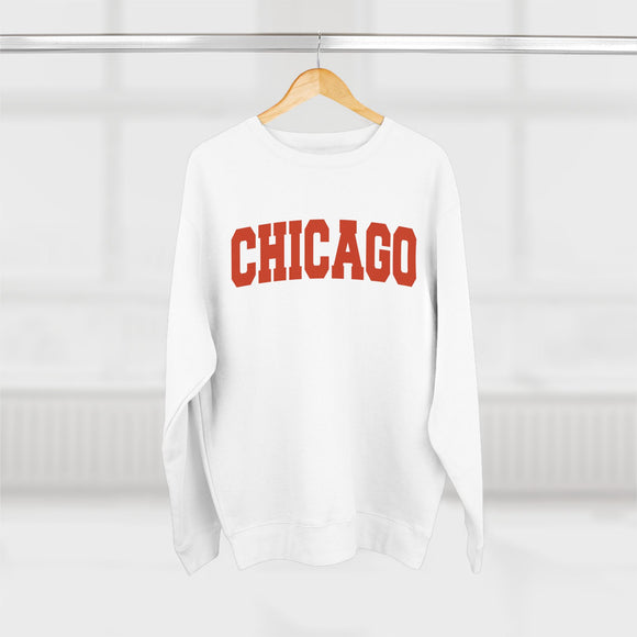 Chicago Retro Orange Crewneck Sweatshirt
