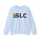 Salt Lake City, Utah SLC Retro Stripe Sweatshirt-4