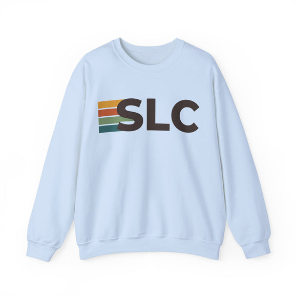 Salt Lake City, Utah SLC Retro Stripe Sweatshirt