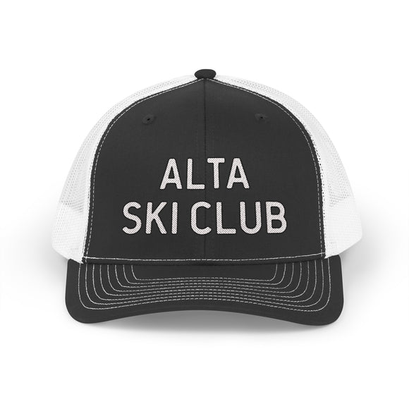 Alta, Utah Snapback Trucker Cap - Embroidered Alta Hat