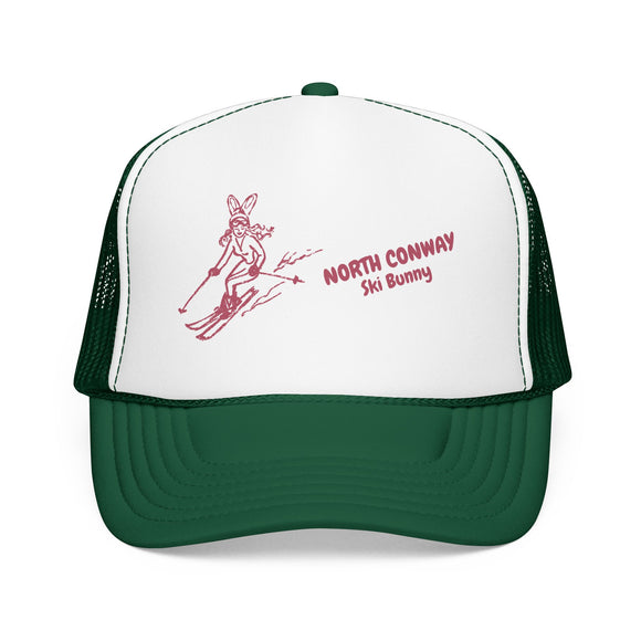 North Conway, New Hampshire Ski Bunny Foam Trucker Hat