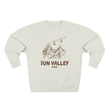 Premium Sun Valley, Idaho Gondola Ski Mountain Sweatshirt
