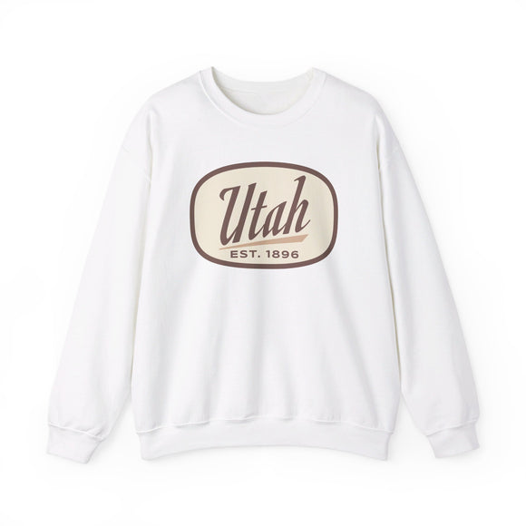 Utah Sweatshirt - Unisex Retro Utah Crewneck Sweatshirt