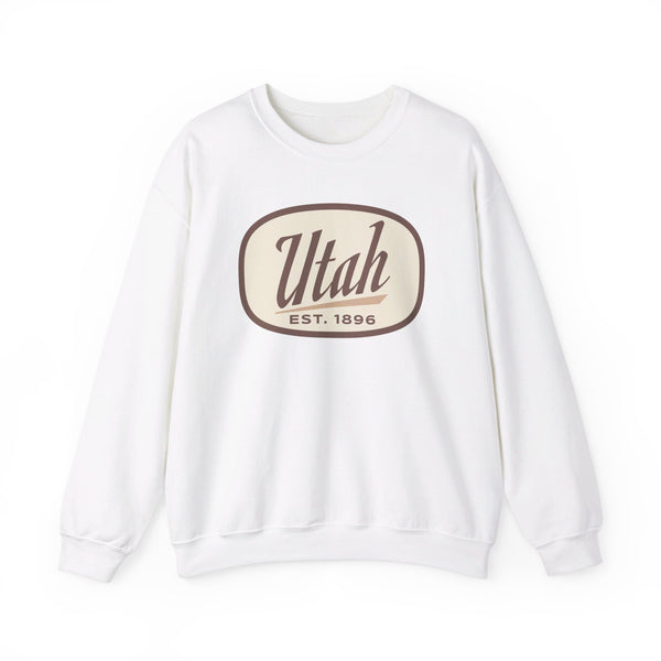 Utah Sweatshirt - Unisex Retro Utah Crewneck Sweatshirt