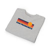 San Francisco, California Toddler Sweatshirt - Retro Sun San Francisco Toddler Crewneck Sweatshirt