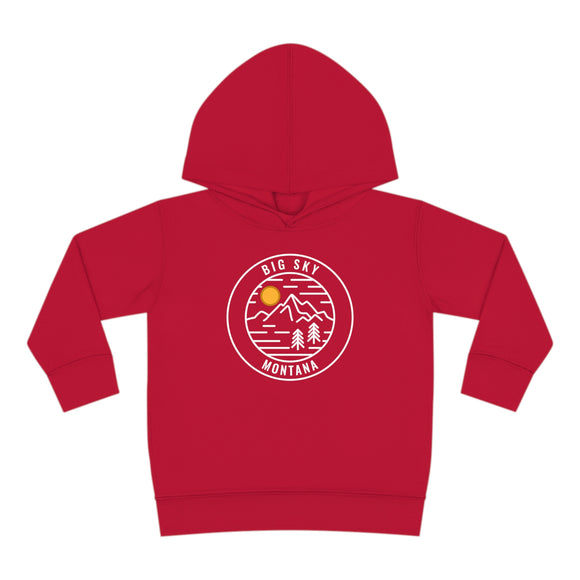 Big Sky, Montana Toddler Hoodie - Unisex Big Sky Toddler Sweatshirt