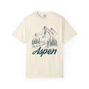 Aspen, Colorado Graphic Tee - Mountain Illustration Aspen T Shirt-1