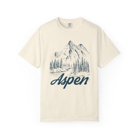 Aspen, Colorado Graphic Tee - Mountain Illustration Aspen T Shirt