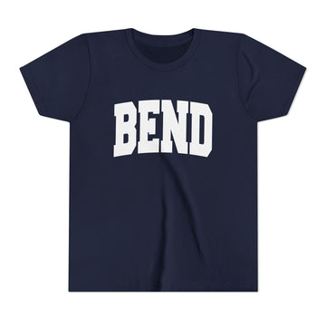 Buy navy Bend, Oregon Youth Graphic Tee - Kids Bend T Shirt