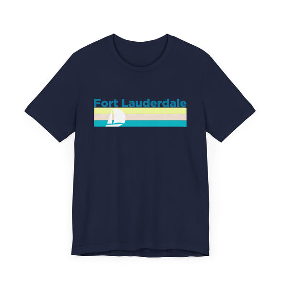 Fort Lauderdale, Florida T Shirt - Sailboat Graphic Tee