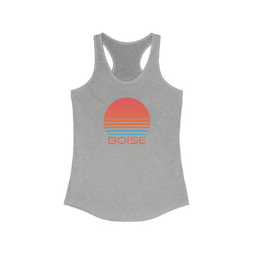 Buy heather-grey Boise, Idaho Women's Racerback Tank Top