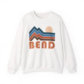 Bend, Oregon Sweatshirt Retro Mountains, Bend Unisex Graphic Crewneck