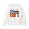 Bend, Oregon Sweatshirt Retro Mountains, Bend Unisex Graphic Crewneck