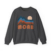 Moab, Utah Sweatshirt Retro Mountains, Moab Unisex Graphic Crewneck