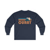 Ouray, Colorado Long Sleeve Shirt - Retro Unisex Ouray Long Sleeve Tee