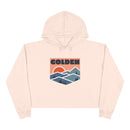 Women's Golden, Colorado Crop Hoodie - Premium Mountain Crop Sweatshirt-2