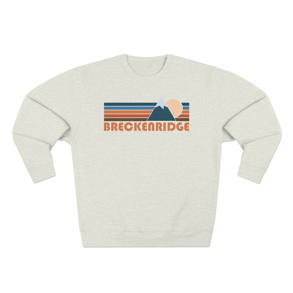 Premium Breckenridge, Colorado Retro Mountain Graphic Sweatshirt