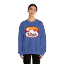 Utah Sweatshirt - Unisex Retro Ombre Utah Crewneck Sweatshirt-28