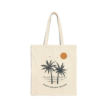 Huntington Beach, California Tote Bag - Cotton Canvas Huntington Beach Bag