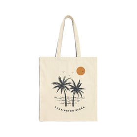 Huntington Beach, California Tote Bag - Cotton Canvas Huntington Beach Bag