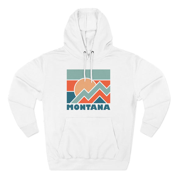 Montana Hoodie - Retro Mountain Unisex Sweatshirt