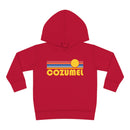 Cozumel, Mexico Toddler Hoodie - Retro Sunrise Unisex Cozumel Toddler Sweatshirt-1