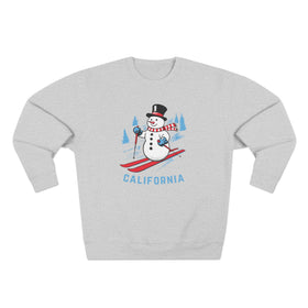 Premium California Skiing Snowman Sweatshirt - 0