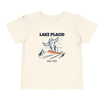 Lake Placid, New York Yeti Snowboard Toddler Tee