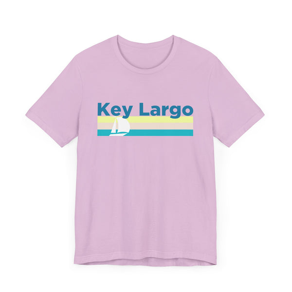 Key Largo, Florida T Shirt - Sailboat Graphic Tee