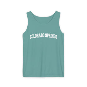 Colorado Springs, Colorado Tank Top Unisex | Comfort Colors - 100% Cotton - 0