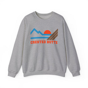 Buy sport-grey Crested Butte, Colorado Sweatshirt - Mountain Crested Butte Crewneck Sweatshirt