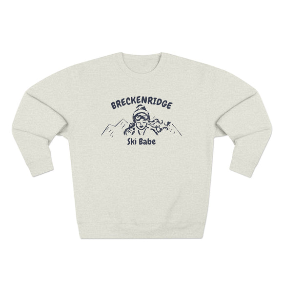 Premium Breckenridge, Colorado Ski Babe Sweatshirt