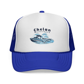 Buy royal Chelan, Washington Wakeboard Boat Trucker Hat