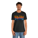 Big Sky, Montana Shirt - Mountain Sunset Unisex Big Sky T-Shirt-46