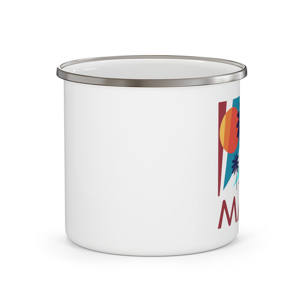 Maui, Hawaii Camp Mug - Retro Enamel Campfire Maui Mug